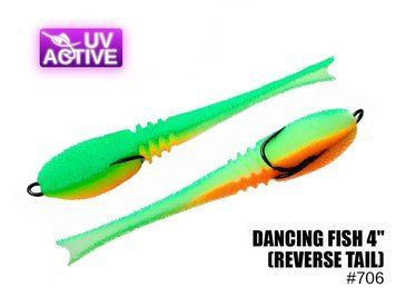 Поролоновая рыбка Dancing Fish 4" (Reverse Tail) #706 (5шт) PR706 фото