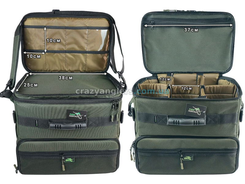 Сумка на 2 відділення для коропової та фідерної ловлі ProfMontazh Combo-Bag AMN122700 фото