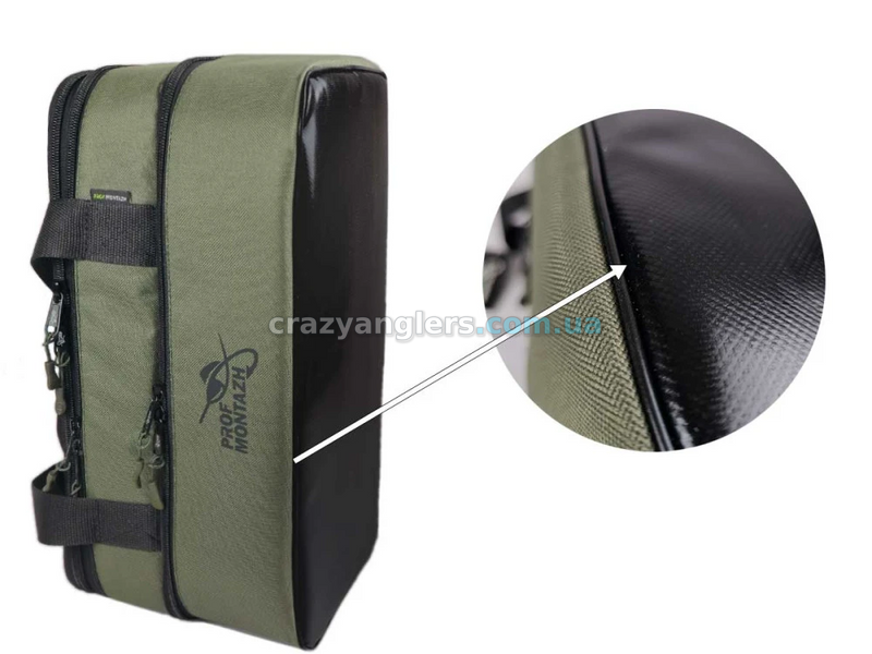 Подвійна сумка з повідочницею для аксесуарів та годівниць ProfMontazh Multi-Bag Double  AMN122669 фото