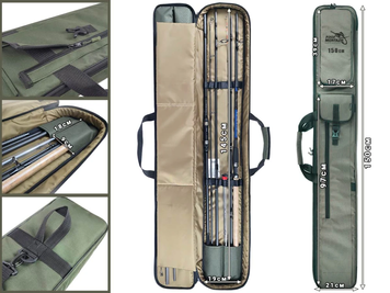 Чохол для вудилищ Carp&Feeder 4 Rods 150cм AMN122724 фото